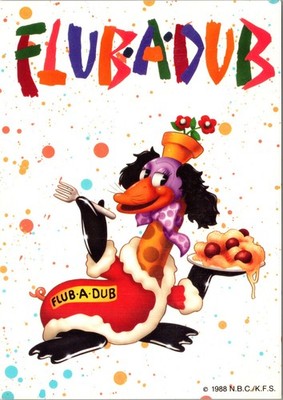 Flubadub Comic Duck Flub-A-Dub Continental Postcard XM10