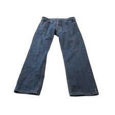 Levis 505 Jeans Mens 36x30 Blue Denim Straight Leg Medium Wash Regular Fit