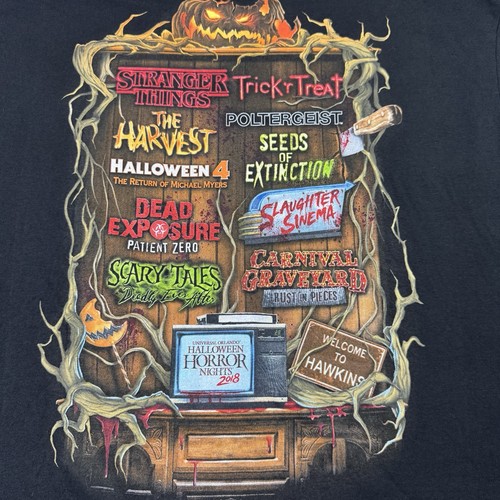 Neu mit Etikett 2018 Universal Studios Halloween Horror Nächte HHN Häuser T-Shirt Gr. 2XL - Bild 6 von 7