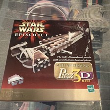 Star Wars Episode I Sith Infiltrator 3D Puzzle Modellbausatz Vintage Hasbro OVP.