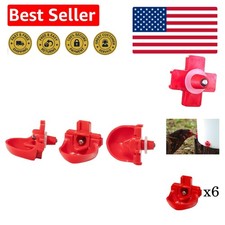 Customizable 6 Pack Poultry Waterer Kit with Horizontal Nipples  Dribble Dishes
