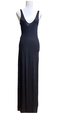 TIGERLILY Stylish Black Deep V Neck Backless Thin Strap Maxi Dress Size 8