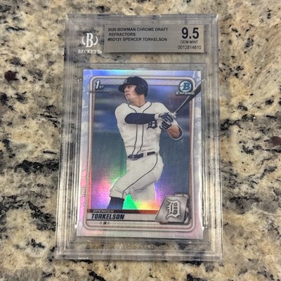 2020 1st Bowman Chrome Draft Spencer Torkelson Refractor BGS 9.5 Gem Mint!!!