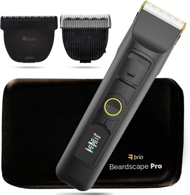 Beardscape V2 Black Bundled with Zero Blade, Body Blade & Pro Travel Case, Featu