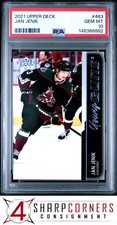 2021 UPPER DECK #463 JAN JENIK RC YOUNG GUNS PSA 10