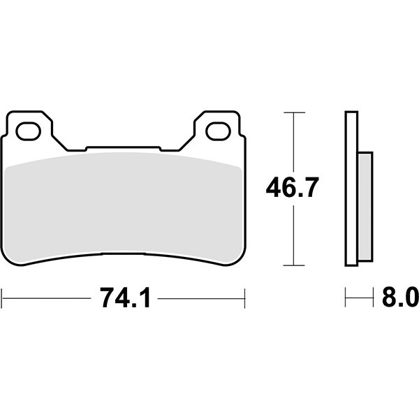 Set BeläGe Bremse Sbs 809RST Honda 600 Cbr Rr 07/08-image