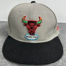 New Era Chicago Bulls Windy City Fitted Hat Gray Black Red Green