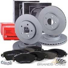 ZIMMERMANN BREMSSCHEIBEN + BELÃ„GE VORNE+HINTEN FÃœR FORD MONDEO 3 BJ 00-04