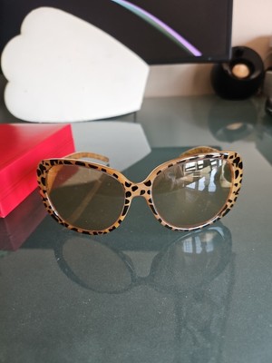 ALDO Women's Sunglasses Animal Print BROWN UV 400 NEW 