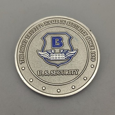 US Security Safely Home Every Night Brinks Challenge Coin