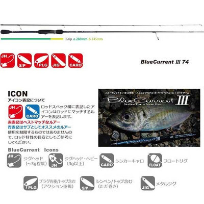 Yamaga Blanks Blue Current III (Blue Current) 74 Spinning Yamaga Blanks Blue Current III (Blue Current) 74 Spinning