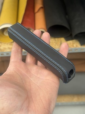 Leather Ebrake handle BMW E30 M3 INDIVIDUAL BMW E30 EVO handle lever Blue