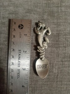 Vintage pewter Walt Disney Winnie the Pooh Tigger spoon