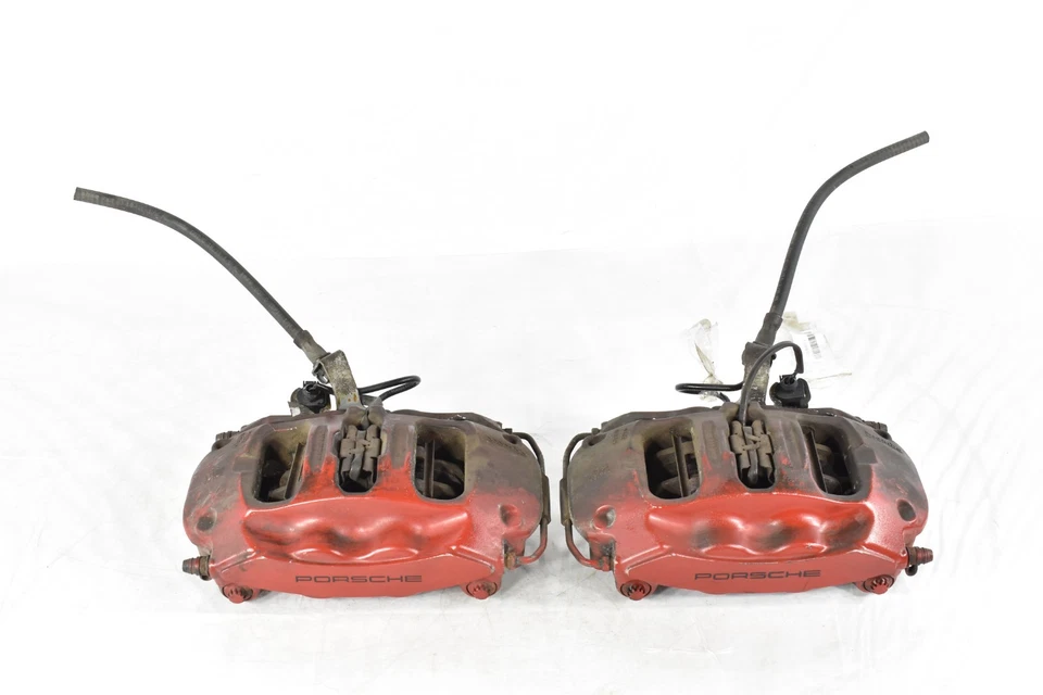 2010-2016 PORSCHE PANAMERA 970 REAR LEFT & RIGHT BREMBO BRAKE CALIPER SET OF 2 - Image 3 of 4