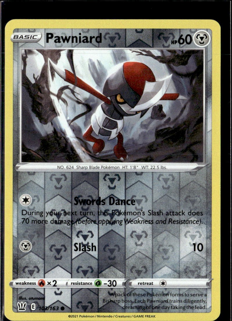 Pokemon Pawniard 103/163 Battle Styles Reverse Holo Common 3 Card Lot