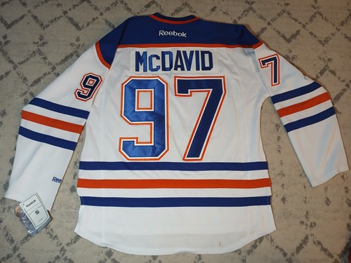 New Tags 2017 Authentic Edmonton Oilers Connor McDavid Jersey NHL Hockey Reebok