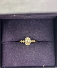 Zales White Gld Diamond Engagement Ring 1/15TH  ROSE GOLD WITH MULTIPLE DIAMONDS