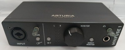 Arturia MiniFuse 1 USB Audio Interface Compact Recording schwarz MISSING DIAL CAPS