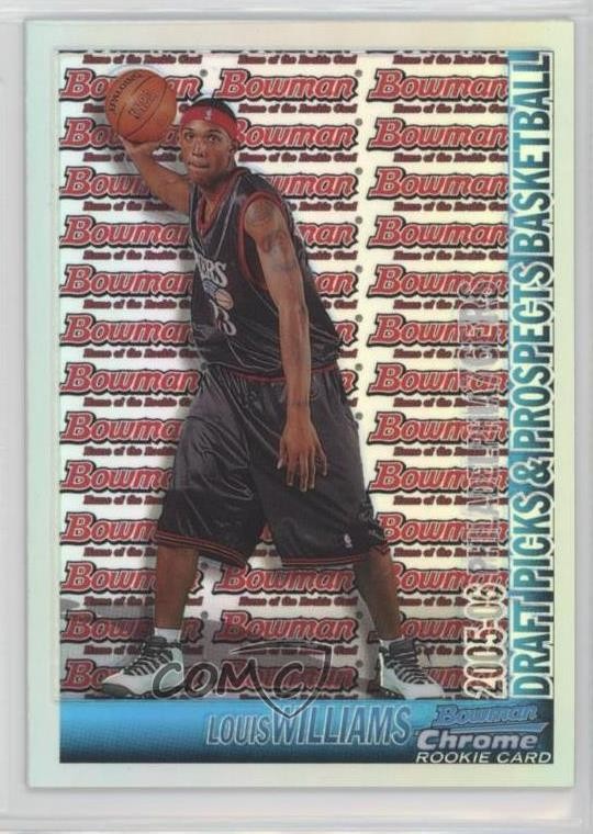 2005-06 Bowman Draft Chrome Refractor 173/300 Lou Williams Louis #135 14pi