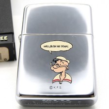 Popeye Well, Blow Me Down. Zippo Oil Lighter 1997 MIB Rare