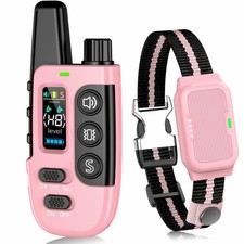 Shock Collar for Dogs, IP67 Waterproof Dog Training Collar with Remote Control,