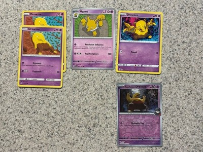 Pokemon TCG Drowzee/Hypno/Team Rocket's Drowzee 5 Card Lot Psychic Eng