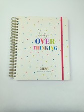 2026 Weekly Monthly Planner Spiral Bound Journal with Sticker Busy Over Thinking