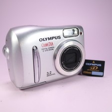 Olympus Digital Camera Camedia C-370 Zoom 3.2MP Silver Tested With xD Card