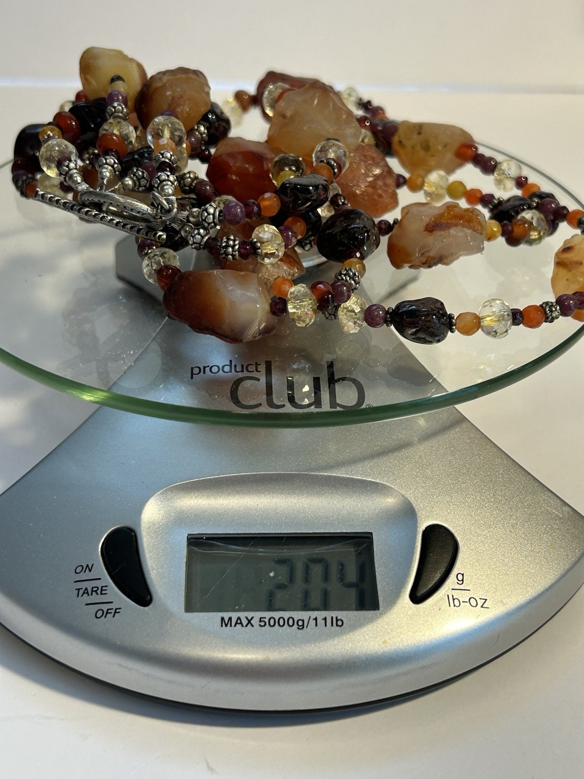 Artisan Multi Stand Gemstone Statement Necklace C… - image 6