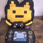 NEW   2 PCs Pen + Gear Pencil Pouch, Video Game, Black and gamer plush toy 