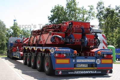 LKW Foto Schwerlast Deutschland FAYMONVILLE Usinger-Trombeta Achtung! F #m5fu