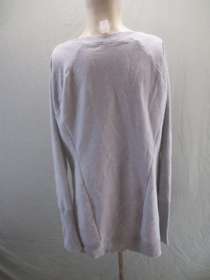 Top Lucy Talla XL Mujer Gris Mezcla de Algodón Caparazón Suave Manga Larga Capa Base 935 Foto 4 de 4