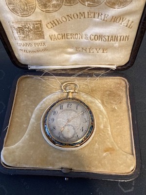 Vacheron & Constantin Unique 18k Enamel pocket watch