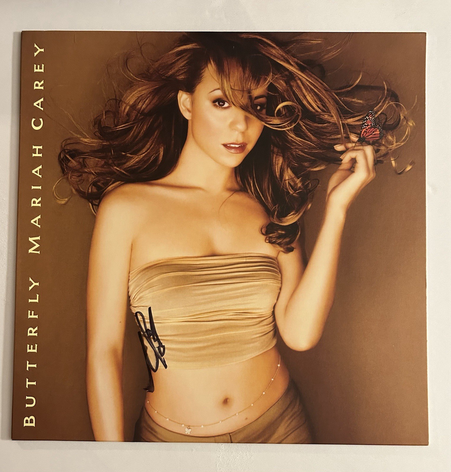 Mariah Carey Signed Vinyl Butterfly Album (Proof Pic) Autograph