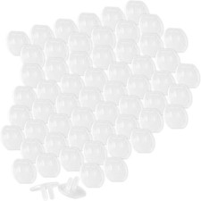 Ultimate Child Safety Outlet Covers - 60 Clear Plug Covers with Shock Protection