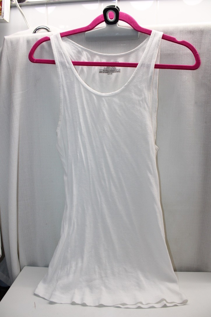 AMAZON ESSENTIALS 2 100% Cotton Ribbed White Soft… - image 2