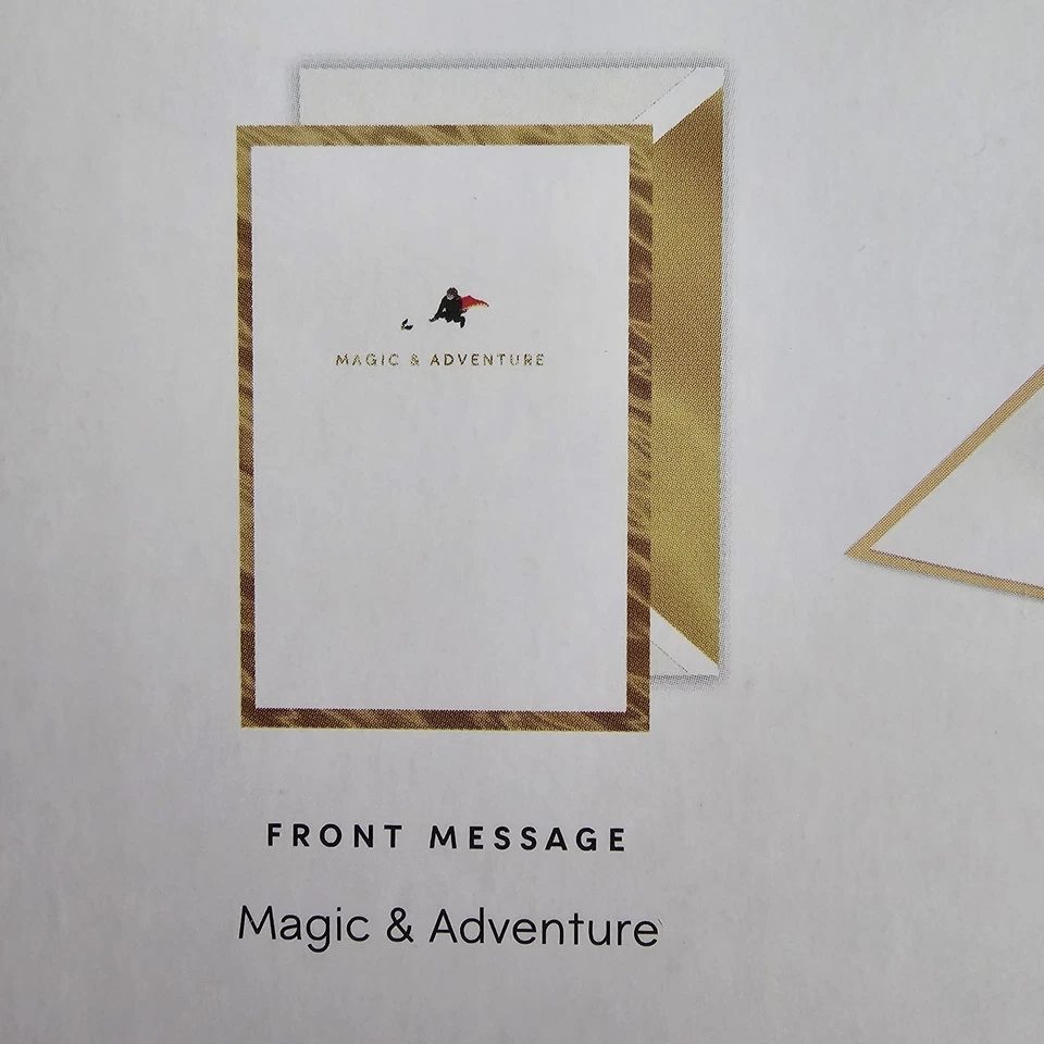 2 tarjetas de felicitación emergentes de papel de firma con sello Harry Potter, Star Wars Foto 4 de 4