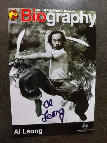 AL LEONG Authentic Hand Signed Autograph 4X6 Photo - Martial Artist ACTOR