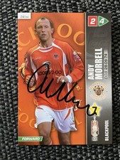 ANDY MORRELL - BLACKPOOL FC FOOTBALL SIGNED PANINI CHAMPIONSHIP CARD