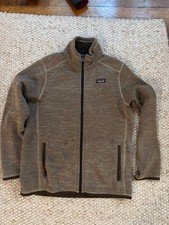 Patagonia Kids' Better Sweater Fleece Full Zip Jacket Mulch Brown Size XL 14