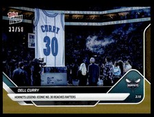 2025 Topps Now NBA Gold Foil Parallel #215 Dell Curry Hornets 33/50