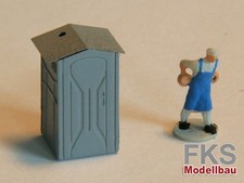 FKS 160-050-01 - Baustellen WC Dixie Set 3x - Spur N - NEU