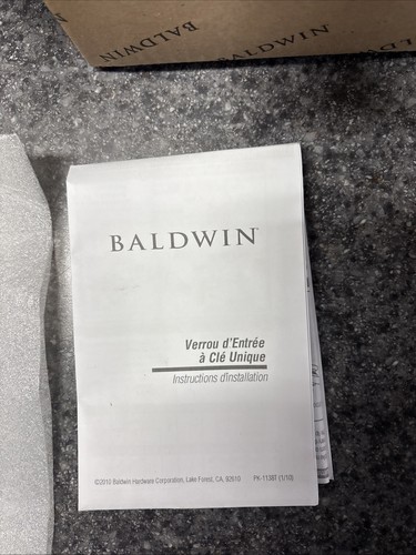 NOS Baldwin Estate 5255.003.Rent Rechtshänder gleichschließend Einstieg Wellenhebel in poliert - Bild 3 von 5