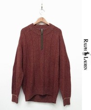 Chaps Ralph Lauren Sweater Half Zip Silk Blend Used Japan