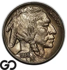 1938-D Buffalo Nickel, Nice Album Toner, Gem BU++