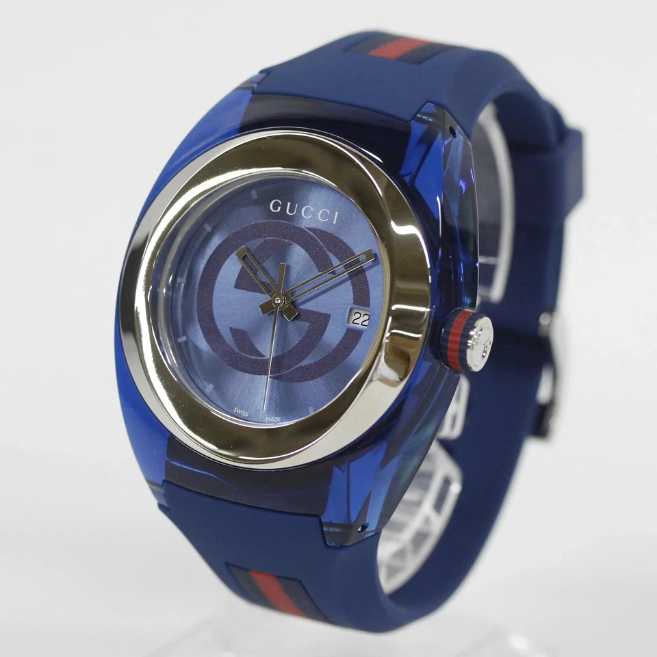 Reloj Hombre GUCCI SYNC YA137104 - Esfera Azul, Movimiento Cuarzo, Auténtico de Foto 2 de 4