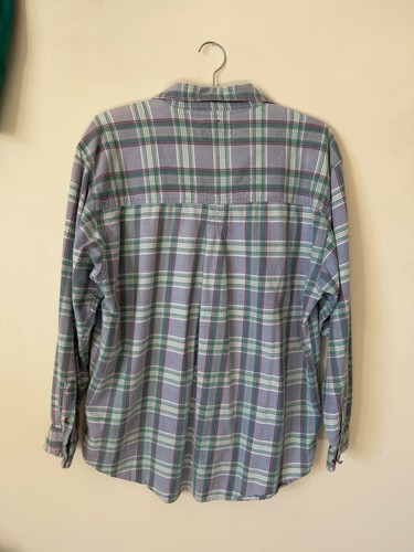Vintage 90s Lee Pastel Flannel Shirt Large Plaid Cotton Grunge Lumberjack, Size L, $16.8 - Photo 6
