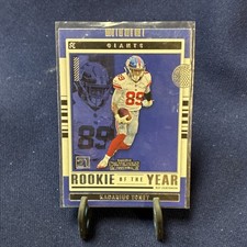 2021 Panini Contenders Kadarius Toney #ROY-KTO Rookie Giants Football Card. rookie card picture