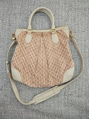 Louis Vuitton Marina Pink Canvas Shoulder Bag Authentic