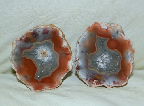 22 PCS Lot Puma Samyta PAIR Agate Geode from Chachahuen Argentina * bulk - Picture 10 of 12